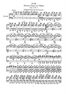 No.7 Скочна: Для фортепиано в 4 руки by Антонин Дворжак