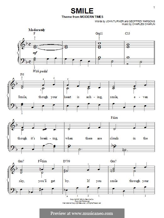 Smile: Для фортепиано by Charles Chaplin