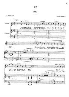 Se: For tenor and piano by Луиджи Денца