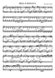 Hell's Sonata for piano: Hell's Sonata for piano by Alessandro Cardillo