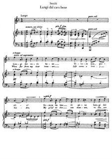 Lungi dal caro bene: Для голоса и фортепиано by Antonio Secchi