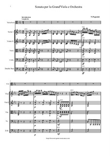 Sonata per la Grand'Viola e String Orchestra: Sonata per la Grand'Viola e String Orchestra by Никколо Паганини