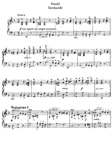 Сарабанда ре минор: Для клавесина by Георг Фридрих Гендель
