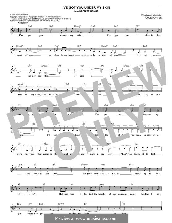 К. Портер: I've Got You under My Skin ноты на MusicaNeo