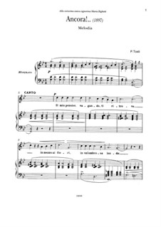 Ancora!: Для голоса и фортепиано by Франческо Паоло Тости