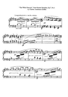 Римские эскизы для фортепиано, Op.7: No.1 Белый павлин by Чарлз Томлинсон Грифс
