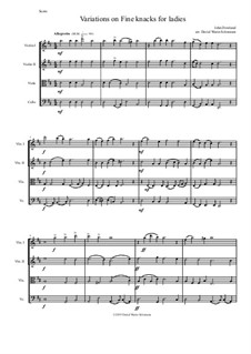 Fine Knacks for Ladies: For string quartet (with variations) by Джон Доуленд