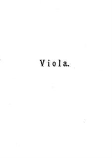 Струнный квартет No.3 до мажор, Op.65: Партия альта by Эдуард Направник