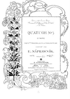 Струнный квартет No.3 до мажор, Op.65: Скрипка I by Эдуард Направник