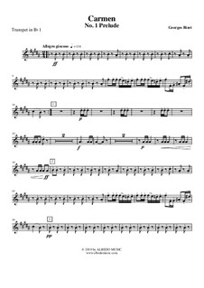 Первая сюита: Prelude - Trumpet in Bb 1 (Transposed Part) by Жорж Бизе