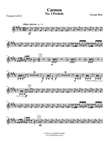 Первая сюита: Prelude - Trumpet in Bb 2 (Transposed Part) by Жорж Бизе