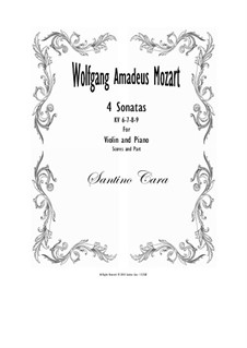 Four Sonatas for Violin and Piano, KV.6/7/8/9: Four Sonatas for Violin and Piano by Вольфганг Амадей Моцарт