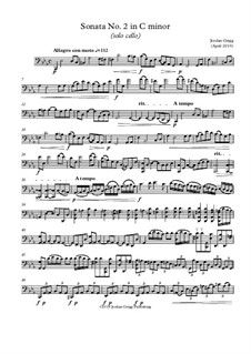 Sonata No.2 in C minor (solo cello): Sonata No.2 in C minor (solo cello) by Jordan Grigg
