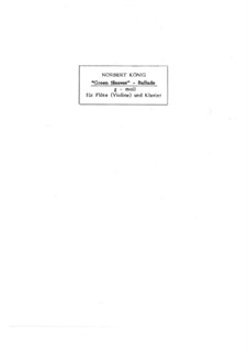 Two instruments version: For flute (or violin) and piano (Ballade g-moll), Op.35 by folklore