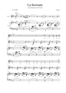 La serenata: For voice, violin and piano by Франческо Паоло Тости