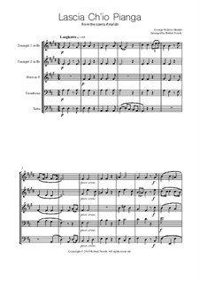 Lascia Ch'io Pianga: Для квинтета медных духовых by Георг Фридрих Гендель