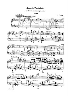 Большая фантазия ля мажор, Op.13: Для фортепиано by Фредерик Шопен