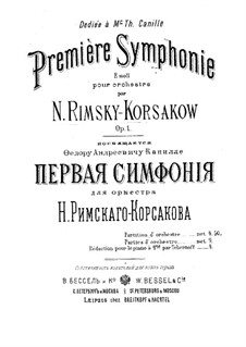 Симфония No.1 ми минор, Op.1: Часть I by Николай Римский-Корсаков