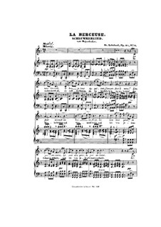 Le berceuse (Slumber Song), D.527 Op.24 No.2: German and french texts by Франц Шуберт