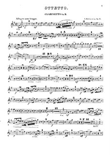 Октет ре минор, Op.9: Партия кларнета by Антон Рубинштейн