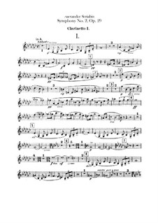Симфония No.2 до минор, Op.29: Партии кларнетов by Александр Скрябин