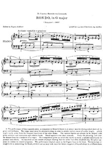 Два рондо для фортепиано, Op.51: Рондо No.2 (Редакция д'Альбера) by Людвиг ван Бетховен