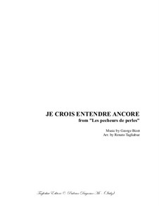 Je crois entendre encore: For SATB choir and flute - with flute part by Жорж Бизе