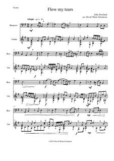Flow My Tears (Lachrimae Antiquae): For bassoon and guitar (without divisions) by Джон Доуленд