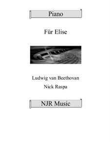 К Элизе, для фортепиано, WoO 59: Easy elementary version by Людвиг ван Бетховен