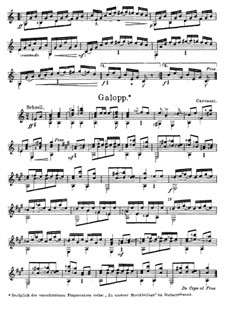 Пьесы для гитары, Op.53: Галоп by Маттео Каркасси