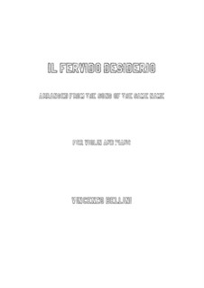 Il fervido desiderio: Для скрипки и фортепиано by Винченцо Беллини
