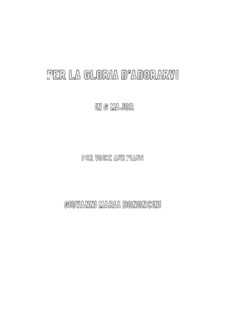 Гризельда: Per la gloria d'adorarvi (G Major) by Джованни Баттиста Бонончини