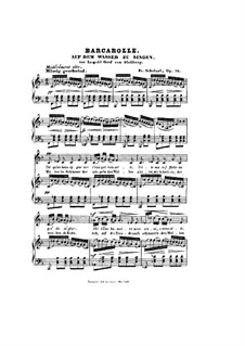 Баркарола, D.774 Op.72: Фа мажор by Франц Шуберт