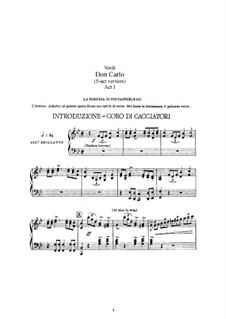 Дон Карлос: Переложение для голосов и фортепиано (Версия в пяти актах) by Джузеппе Верди