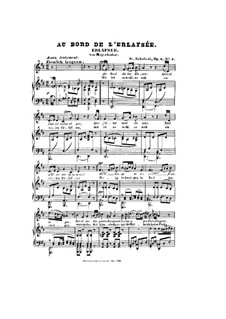 Озеро Эрлаф, D.586 Op.8 No.3: Клавир с вокальной партией by Франц Шуберт