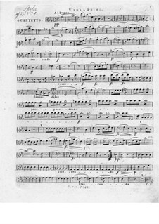Два струнных квинтета, Op.33: Квинтет No.1 – партия первого альта by Луи Шпор