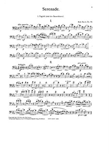 Серенада для двух кларнетов и двух фаготов, Op.55: Партия I фагота by Роберт Штарк