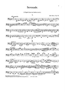 Серенада для двух кларнетов и двух фаготов, Op.55: Партия II фагота by Роберт Штарк