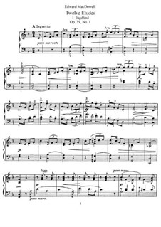 Двенадцать этюдов, Op.39: Сборник by Эдвард Макдоуэлл