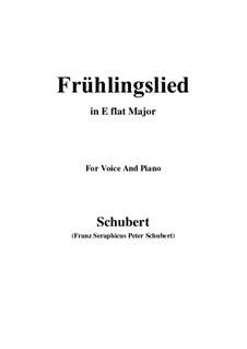 Весенняя песня, D.398: E flat Major by Франц Шуберт