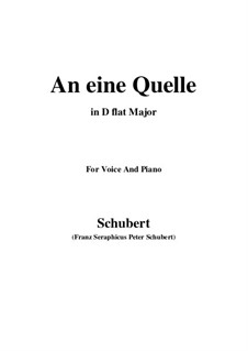 An eine Quelle (To a Spring), D.530 Op.109 No.3: D flat Major by Франц Шуберт
