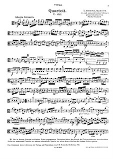 Струнные квартеты, Op.32: Kвартет No.4 до мажор – партия альта, G 204 by Луиджи Боккерини