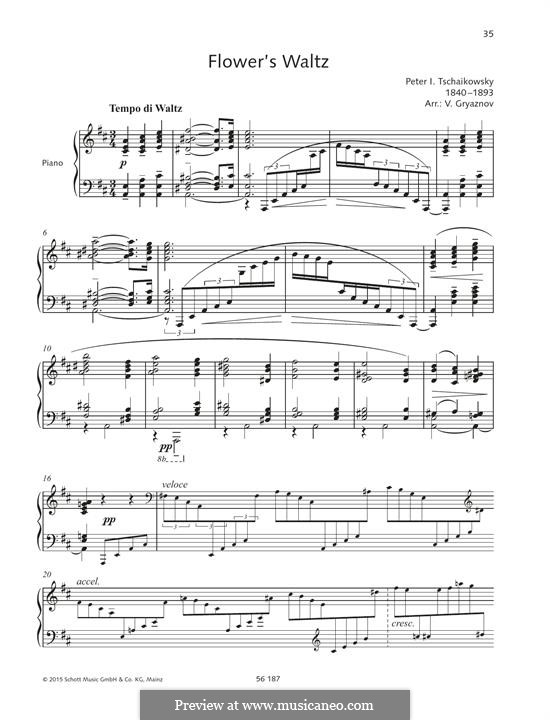 No.8 Вальс цветов: Для фортепиано by Петр Чайковский
