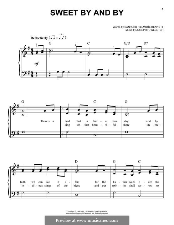 Sweet By and By: Для фортепиано by Joseph Philbrick Webster