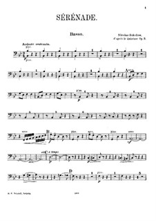 Серенада для струнного оркестра, Op.3: Партия контрабаса by Николай Соколов