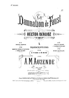 Осуждение Фауста, H.111 Op.24: Хор солдат, для двух фортепиано в восемь рук – Партия первого фортепиано by Гектор Берлиоз
