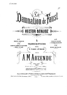 Осуждение Фауста, H.111 Op.24: Хор солдат, для двух фортепиано в восемь рук – Партия второго фортепиано by Гектор Берлиоз