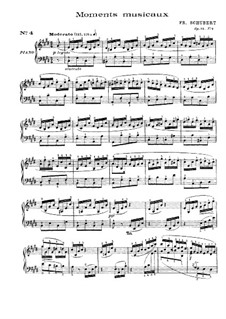 Шесть музыкальных моментов, D.780 Op.94: Музыкальный момент No.4 by Франц Шуберт
