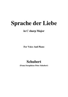 Язык любви, D.410 Op.115 No.3: C sharp Major by Франц Шуберт