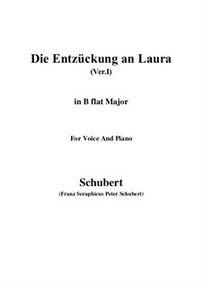 Die Entzückung an Laura (Version I), D.577: B flat Major by Франц Шуберт